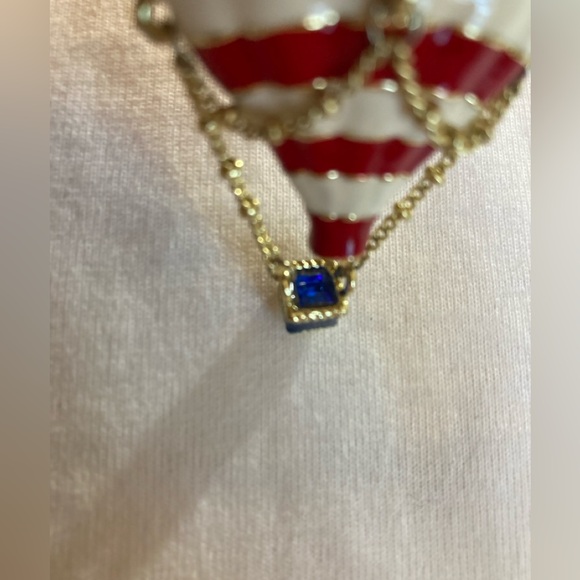 Air Balloon Patriotic Pin Pendant Brooch Red White Blue Stars Stripes Flag - Picture 7 of 10